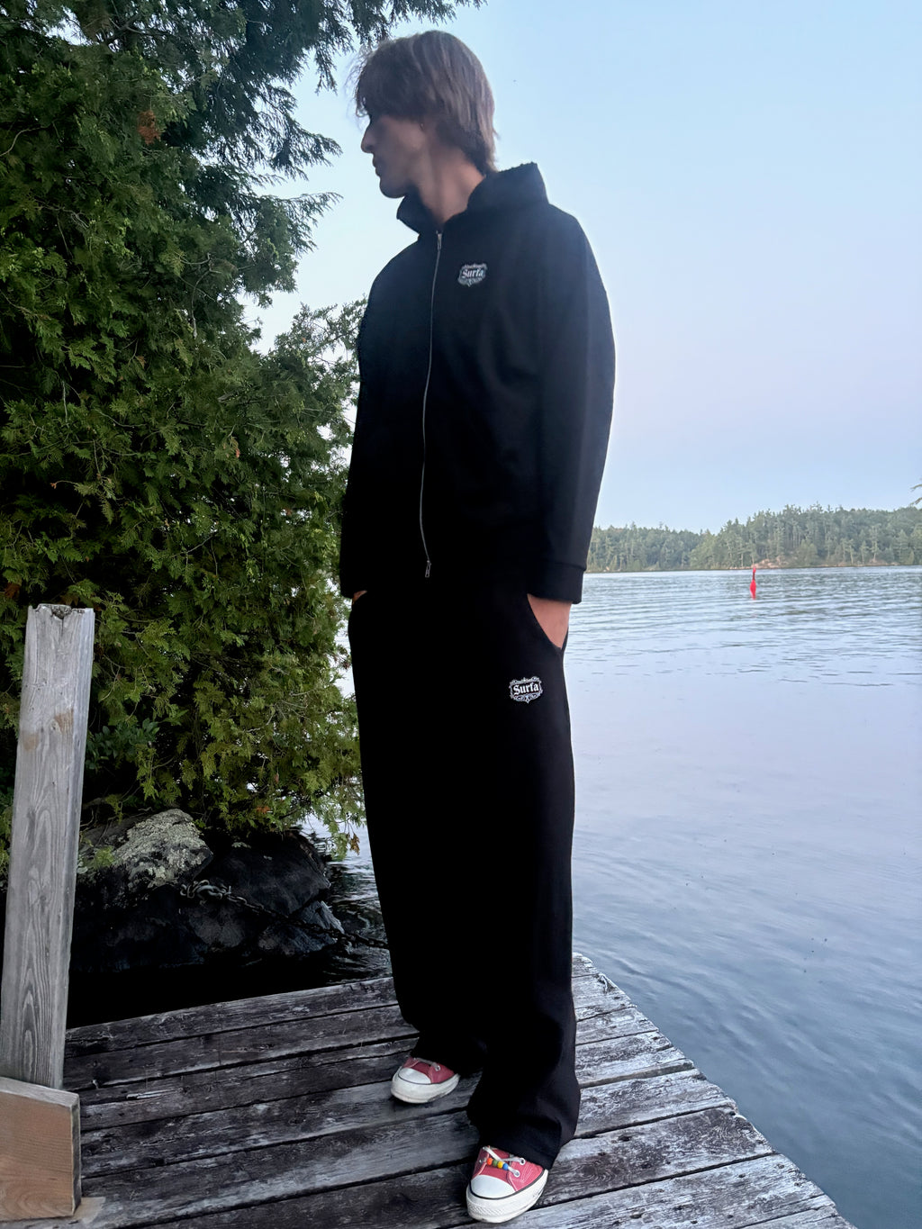 Crest Wide Leg Sweatpants